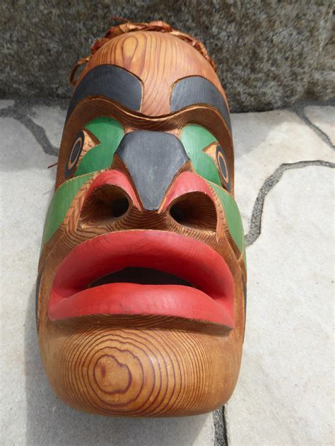 Native American Mask Northwest Coast ⋆ Copper Shield Tribal Art