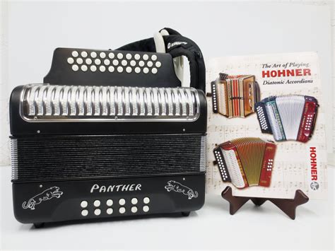 Hohner Panther Button Accordion, GCF Sol Diatonic Accordion, With ...