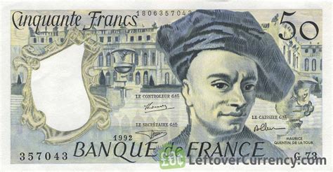 50 French Francs (Maurice Quentin) - Exchange yours for cash