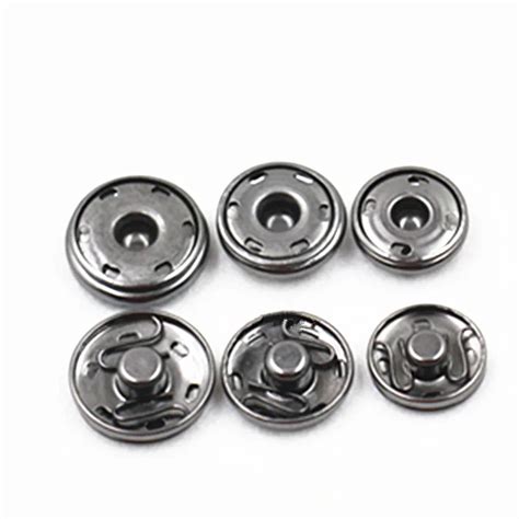 17 21mm 20pcs black snap button Invisible snaps a snap fastener a press stud metal snap button ...