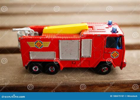 Fireman Sam Toy Jupiter Fire Truck Editorial Photo - Image of view, surface: 188475181