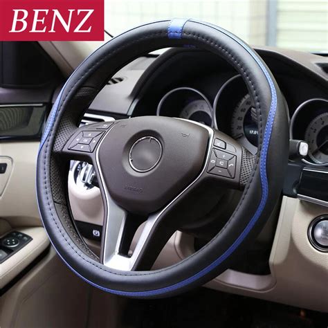 38CM Car Styling Steering Wheel Cover For Mercedes Benz A C E Class GLE ...