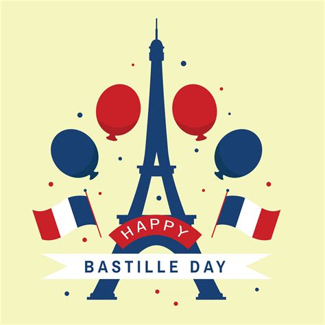 bastille day badge vector illustration 2521925 Vector Art at Vecteezy