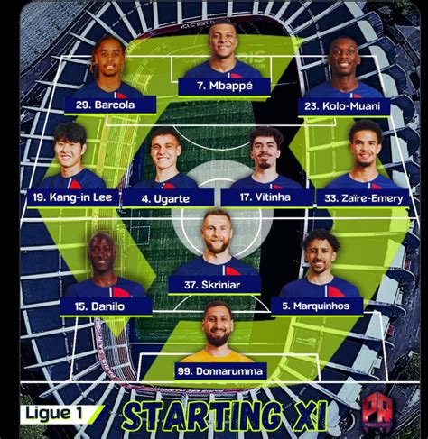 Lineup vs Metz : r/psg