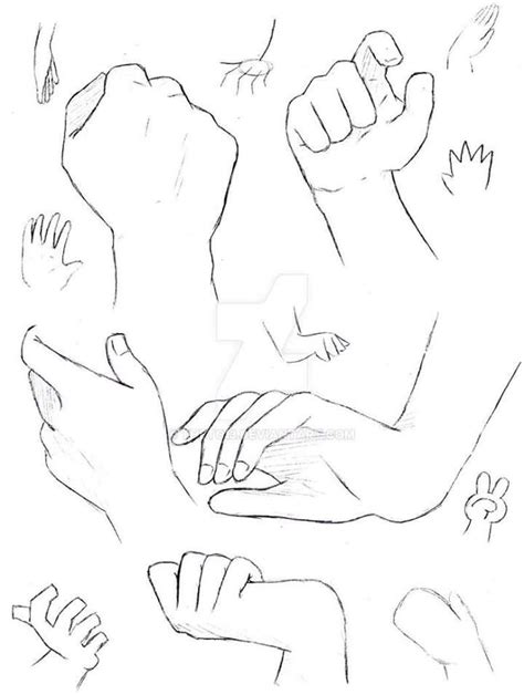 Reference Drawing Hands Holding Something - Rectangle Circle