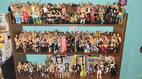 My wrestling figure collection that I've been working on since I was 10. (I'm 19 now) ... I ...