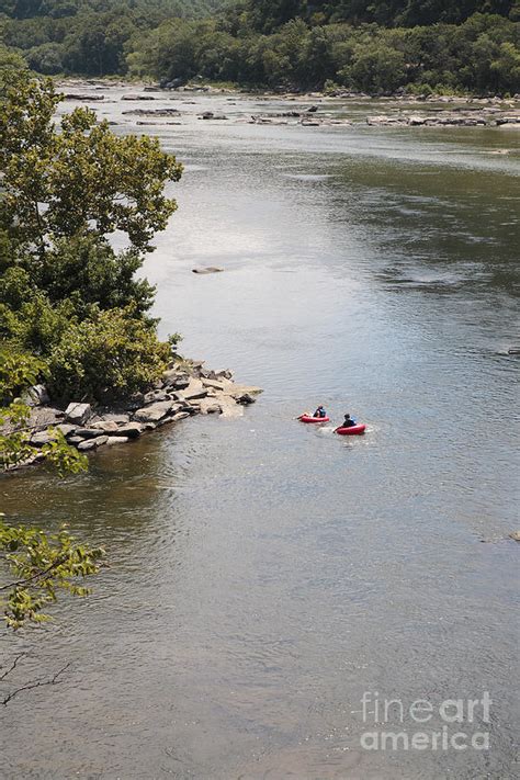 Tubing on the Potomac River at Harpers Ferry Photograph by William Kuta - Fine Art America