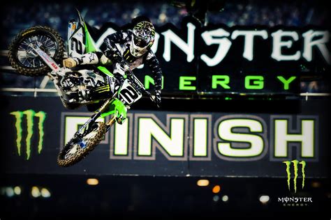 Kawasaki Dirt Bike Monster Energy Wallpaper