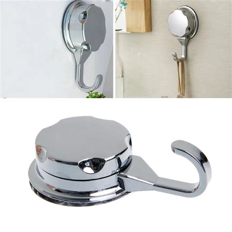 Air Vacuum Chromed Suction Cup Kitchen Hooks for Towel Strong Adhesive Hooks Bathroom Wall Hooks ...