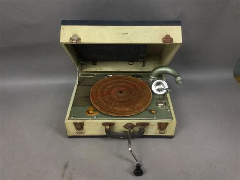 Vintage Portable Record Player | Live and Online Auctions on HiBid.com