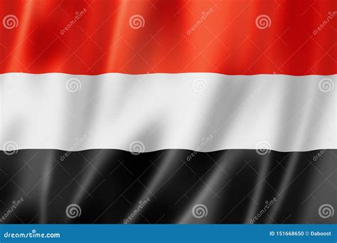 Yemen flag stock illustration. Illustration of textile - 151668650