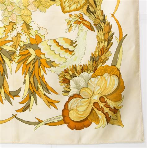 Hermes Tahiti by Cathy Latham Silk Scarf For Sale at 1stDibs | cathy ...