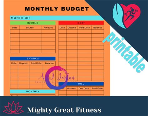 Printable Minimal Monthly Budget Planner Money Tracke - vrogue.co