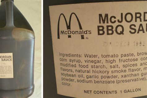 mcdonalds bbq sauce ingredients