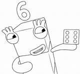 Numberblocks 6 Six Fun Coloring Pages  Cool sketch template
