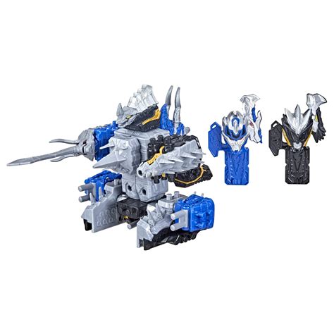 Buy Power Rangers Dino Fury Blue Tricera Blade and Black Stego Spike ...