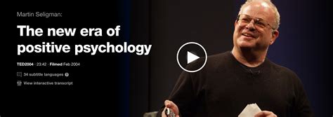 TED: Martin Seligman on Positive Psychology - Links For Life Psychology