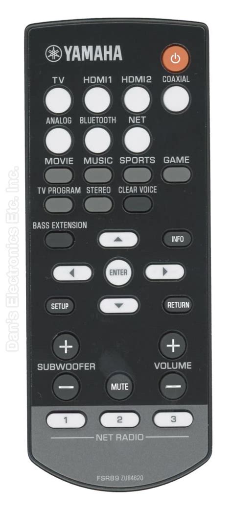 Buy YAMAHA ZU846200 Sound Bar System Remote Control