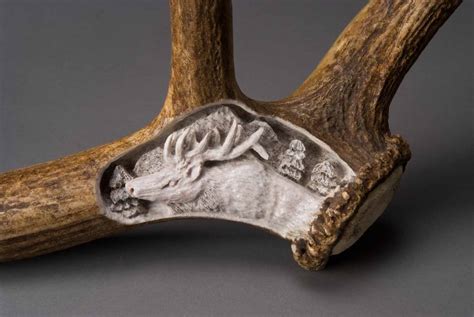 Carving, Antlers decor, Bone carving