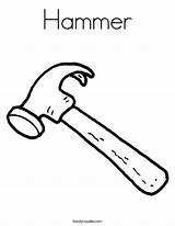Hammer Coloring Page  Twisty Noodle sketch template