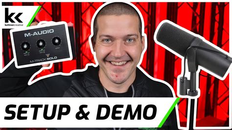 M-Audio M-Track Solo & Shure SM7B | Setup & Demo - YouTube