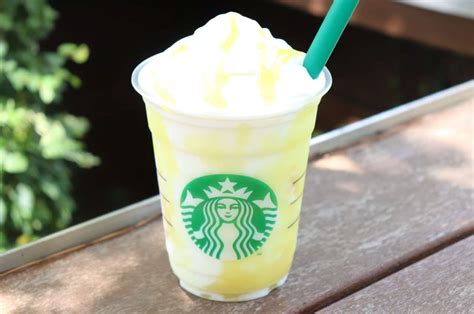 Starbucks' new frappuccino "Lemon Yogurt Fermented Frappuccino" is refreshing to drink on a hot ...