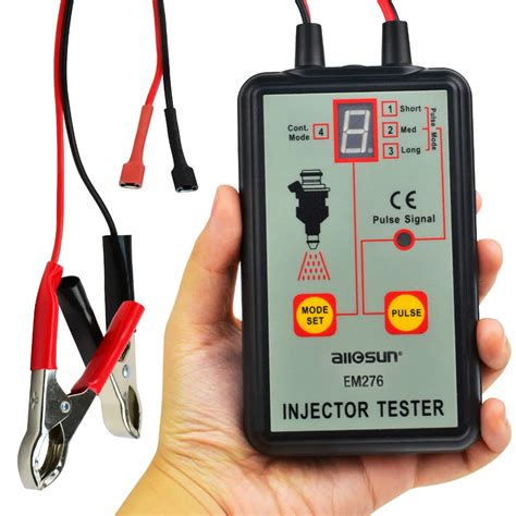 Automotive Fuel Injector Tester, 12V 4 Pulse Modes, Handheld Car Vehicle Fuel Pressure System ...