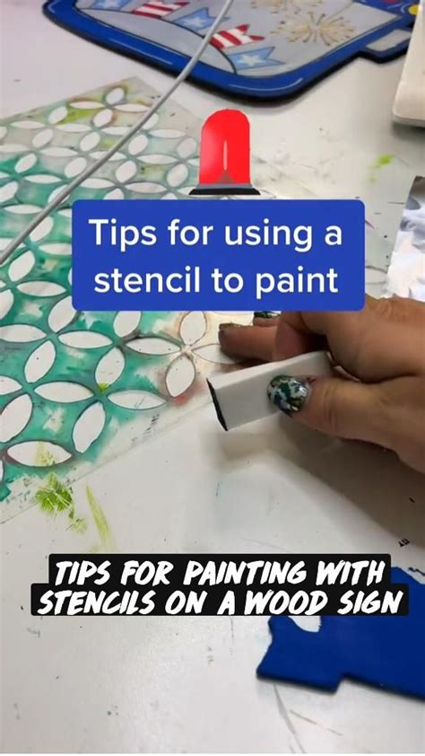 Tips for painting with stencils on a wood sign – Artofit