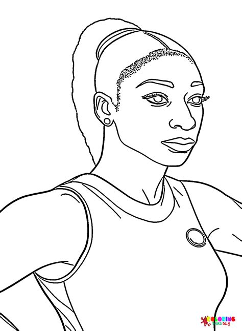 Simone Biles Coloring Pages - Coloring Pages For Kids And Adults | Coloring pages, Coloring ...