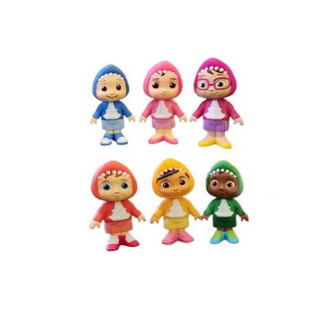 COCOMELON TOYS FAMILY & Friends Baby Shark Pack ( 6 Figures) Lot £8.39 ...