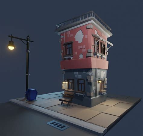 Building on Behance | Cartoon building, Isometric design, Environment concept art