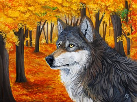 The Autumn Wolf by wolf-minori on DeviantArt