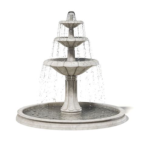 Large Fountain 3D Model | Fountain, Water fountain design, Fountain design