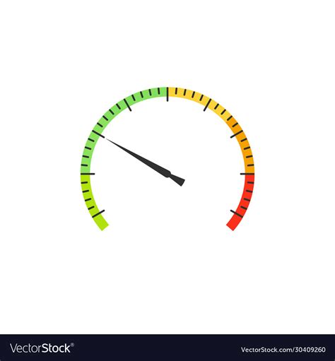 Gauge or speedometer icon or sign power Royalty Free Vector