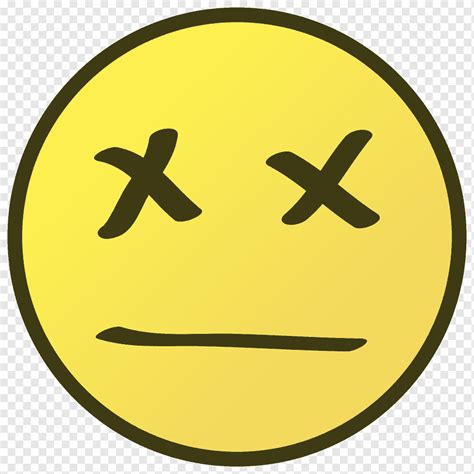 Smiley Death Emoticon, dead, face, dead, murder png | PNGWing