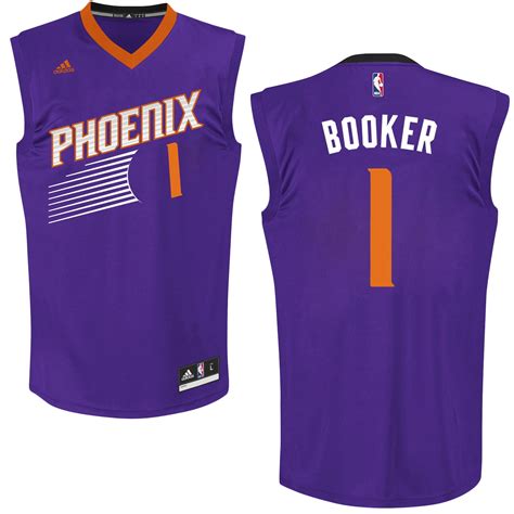 adidas Devin Booker Phoenix Suns Purple Road Replica Jersey