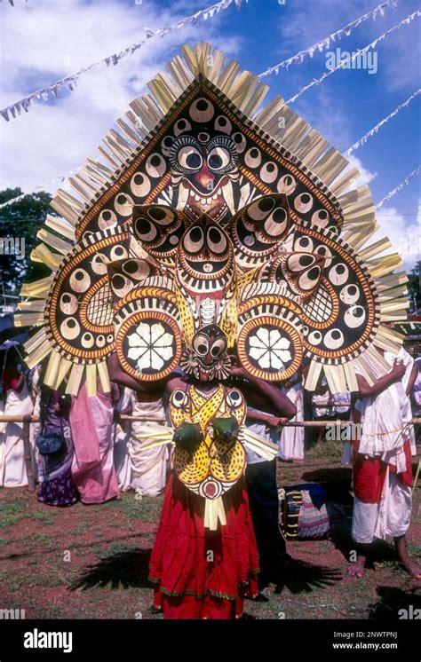 Padayani folk dance in Atham Celebration in Tripunithura near Ernakulam ...