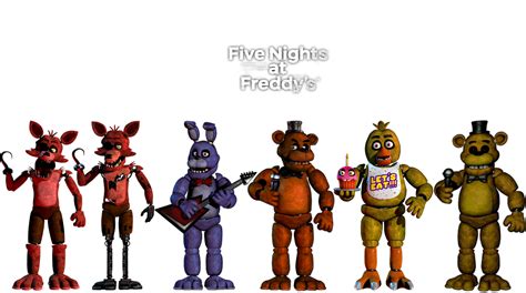 My Favorites Characters Of FNAF 1 V3 by mauricio2006 on DeviantArt