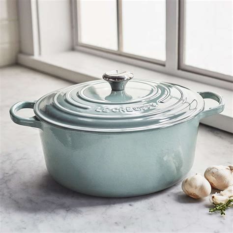 Sea Salt color - Le Creuset Signature Round Dutch Oven, 9 qt. | Sur La ...