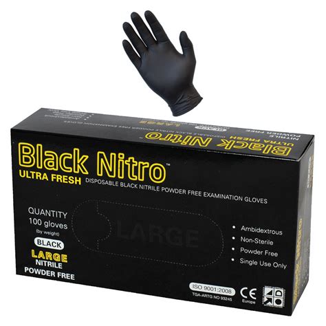 Disposable Gloves Black - Medium | Oasis Outdoor Living