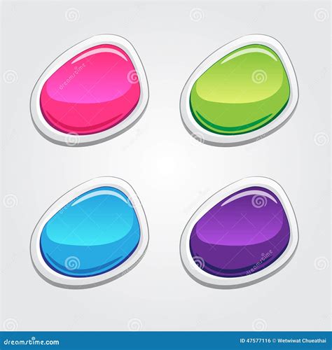 Blank Buttons For Website Stock Vector - Image: 47577116