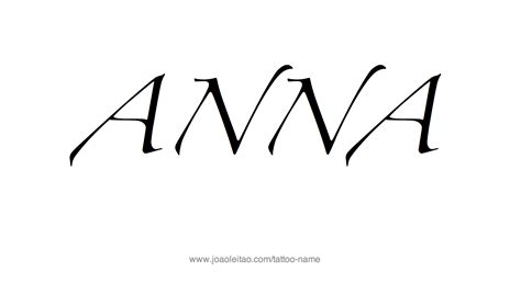 Anna Name Tattoo Designs