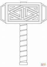Mjölnir The Hammer Of Thor coloring Page  Free Printable Coloring Pages sketch template