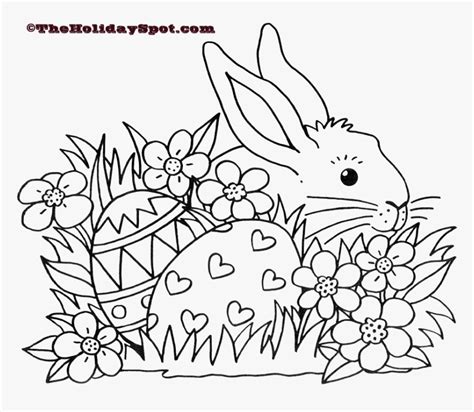 Easter Coloring Pages Black And White Blank Sheets - Easter Coloring ...