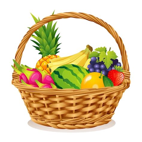 Fruit Basket PNG Free Download And Clipart Image For Free, 52% OFF