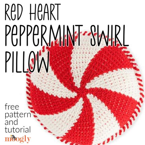 Peppermint Swirl Pillow: Free Crochet Pattern and Tutorial - moogly