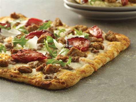 Arugula Sausage Beef Pizza | Burke Corporation