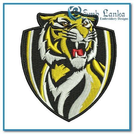 Richmond Football Club Logo 2 Embroidery Design | Emblanka.com | Richmond football club ...