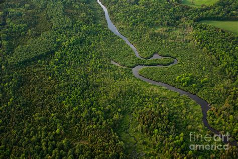 Aerial View Of A Winding River Photograph by Graham Taylor Photography - Fine Art America