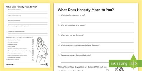 Honesty Worksheet for Kids | Teaching Resources | Twinkl USA